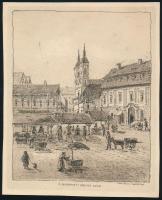 cca 1900 Tikáts Adolf (1872-?) Bp. V. Budapest Haltér Lithográfia. Papír. 16x19 cm Jelzett a dúrpn
