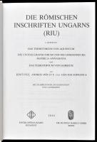 Fitz Jenő - Mócsy András - Soproni Sándor: Die römischen Inschriften Ungarns. RIU 6. 6. Lieferung. D...