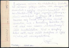 1938-39 Magyar Adorján (1887-1978) magyar őstörténet kutató grafikájáról készült fotó, hátoldalán a ...