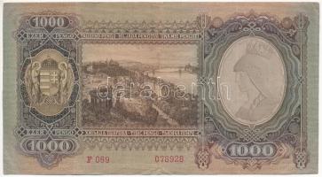 1943. 1000P "F 069 078928" T:III kis szakadások
Adamo P21