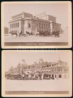 cca 1880 Cári orosz, grúz, kaukázusi városok 18 db keményhátú fotó feliratozva 16x10 cm / cca 1880 R...