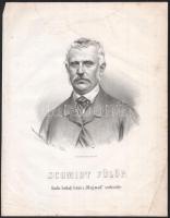 cca 1860 10 db litográfia híres magyar és külföldi politikusok, tudósok portréjáival. Marastoni Józs...