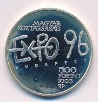 1993. 500Ft Ag "Expo 96" kapszulában T:PP fo., ujjlenyomat Adamo EM131
