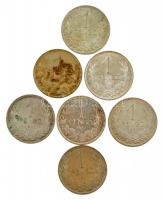 1939. 1P Ag (7x) T:1-,2 patina 
Adamo P6