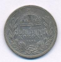 1894KB 1K Ag "Ferenc József" T:2- patina, kis ph. 
Adamo K5