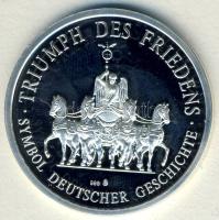 NSZK 1991. "A béke diadala - 200 éves a brandenburgi kapu" Ag 8,4g T:PP