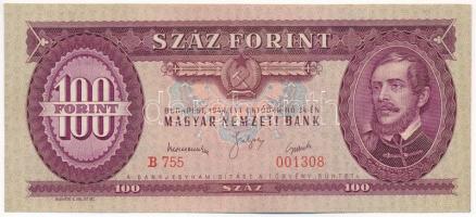 1949. 100Ft "B 755 001308" T:III szép papír
Adamo F28