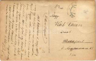 ~1916 Magyar sebesült vivők puskával / WWI K.u.k. Hungarian ambulance soldiers with guns. photo (EK)