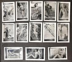 Fotóalbum kb. 270 db erotikus fényképpel, 3,5×2,5 cm