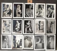 Fotóalbum kb. 270 db erotikus fényképpel, 3,5×2,5 cm