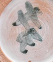 Fórizsné Sárai Erzsébet: Női díszváza. Mázas kerámia. jelzett, hibátlan. 26 cm