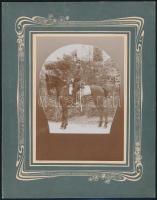 1912 Czirják István tuzér tiszt keményhátú fotó 20x24 cm
