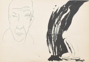 Jelzés nélkül: Kortárs tanulmányok. Próbanyomat, kétoldalas 31x43 cm