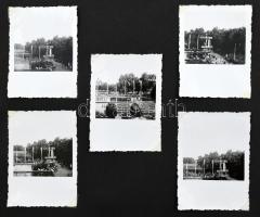 1936 Fényképalbum kb. 200 db fényképpel, benne berlini diákolimpia és tábor képeivel