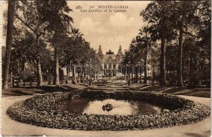 Monte Carlo, Les Jardins et le Casino / casino, garden (small tear)