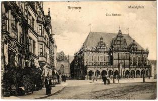 Bremen, Marktplatz, Rathaus / square, town hall (Rb)