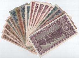 1945-1946. 18db-os inflációs Pengő bankjegytétel T:II-,III