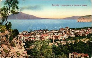 1925 Sorrento, Panorama da S. Antonio e Vesuvio (EK)