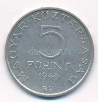 1948. 5Ft Ag "Petőfi" T:1- Adamo EM1