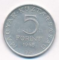 1948. 5Ft Ag "Petőfi" T:1- Adamo EM1