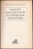 Don Péter, Pogány Gábor: Aukciós magyar festők és grafikusok szignótára. Bp., 2001, Gesta Könyvkiadó...