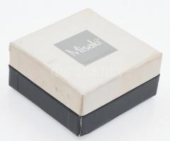 Misaki ezüst (Ag) fülbevaló pár, igazgyönggyel jelzett, eredeti dobozában 4,2 g