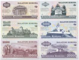 2012. 500 Balatoni Korona + 1000 Balatoni Korona + 2000 Balatoni Korona + 5000 Balatoni Korona + 10....