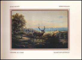 Hazai vadászatok és sport Magyarországon 1857-ben Andrássy Manó rajzai, Sterio Károly színes litográ...