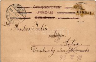 1901 Children art postcard. litho (Rb)