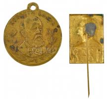 ~1900. "Kossuth Lajos / Szabadság, Egyenlőség, Testvériség 1848" Cu emlékérem (30mm) + 194...