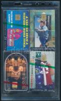1996-1997 4 db 20 egységes kis példányszámú telefonkártya bontatlan csomagolásban