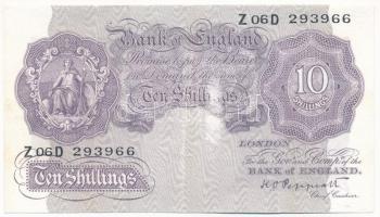 Nagy-Britannia 1940-1948. 10Sh K.O. Peppiatt T:III kopás United Kingdom 1940-1948. 10 Shillings K.O. Peppiatt C:F worn Krause P#366.