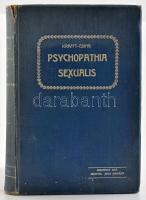 [Krafft-Ebing, Richard von (1840-1902)] Báró Dr. Krafft-Ebing R.: Psychopathia sexualis, különös tekintettel a rendellenes nemi érzésre. Ford.: Dr. S. K. M. Bp., 1908, Kostyál Jenő (Révai és Salamon-ny.), 387+(5) p. Második, javított kiadás. Kiadói szecessziós, festett egészvászon-kötés, a borítón kis kopásnyomokkal, apró foltokkal, a gerincen sérüléssel, belül jó állapotban.