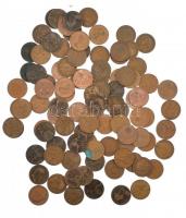 Nagy-Britannia 1863-1967. 1p Br (~90db) T:vegyes United Kingdom 1863-1967. 1 Penny Br (~90pcs) C:mixed