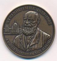 2002. "Steindl Imre 1839-1902 - A magyar történelem nagy alakjai" kétoldalas bronz emlékérem (42,5mm) T:1