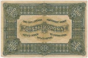 1920. 500K "Orell Füssli Zürich", "5A 004 660829" T:III,III-Hungary 1920. 500 Ko...