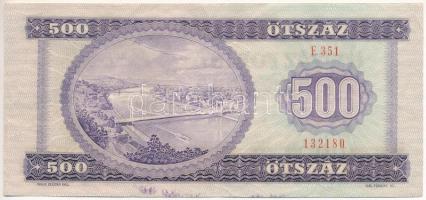 1975. 500Ft "E351 132180" nyomdai papírráncokkal T:III Adamo F41
