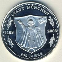 NSZK 2008. "850 éves München" Ag 17g T:PP