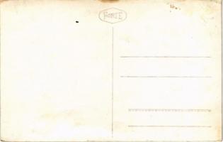 Christmas greeting art postcard with angels (fa)