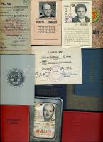 cca 1930-1980 12 db vegyes igazolvány
