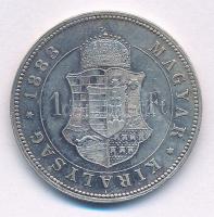 1883KB 1Ft Ag "Ferenc József / Barokk címer" T:1- patina
Adamo M15