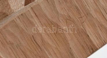 Jakab Gyula (1910-1991): Női akt, fa szobor, repedéssel, m: 50 cm