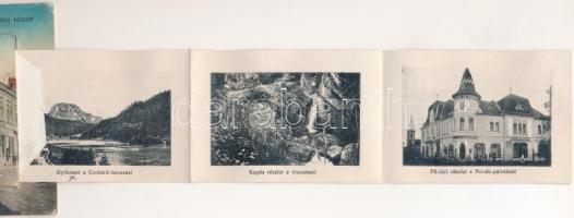 Gyergyószentmiklós, Gheorgheni; Piac tér, Burján és Székely üzlete és saját kiadása, Szür József kön...