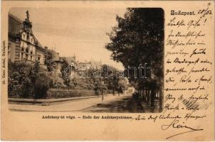 1902 Budapest VI. Andrássy út vége. Ganz Antal 20.