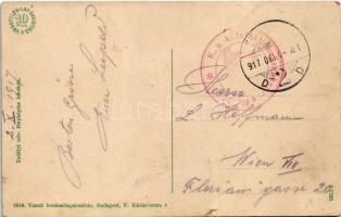 1917 Hortobágy, Hortobágyi gulyás pipával, magyar folklór. Vasúti levelezőlapárusítás 1916. Erdélyi ...