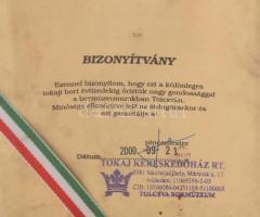 1956 5 puttonyos tokaji aszú, szakszerűen tárolva, fa tartóban