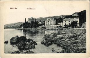 Abbazia, Opatija; Nordstrand / seashore, beach (EK)