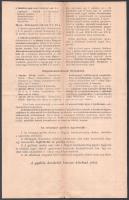 1912 Magyar Gazdaszövetség siófoki gyűlésének meghívói, programja és utalványa