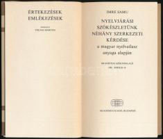 Imre Samu: Nyelvjárási szókészletünk néhány szerkezeti kérdése a magyar nyelvatlasz anyaga alapján. ...