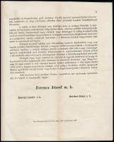 1867 Ferenc József kiegyezést bejelentő és Andrássy Gyula miniszterelnököt kinevező hirdetménye. 186...